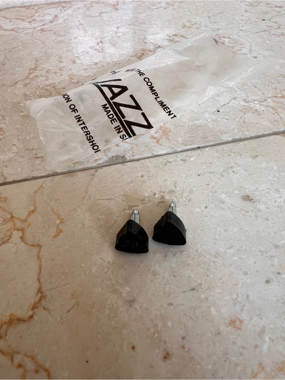 Black Rubber Shoe Heel Tips - Pair